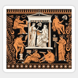 Greek vase print Sticker